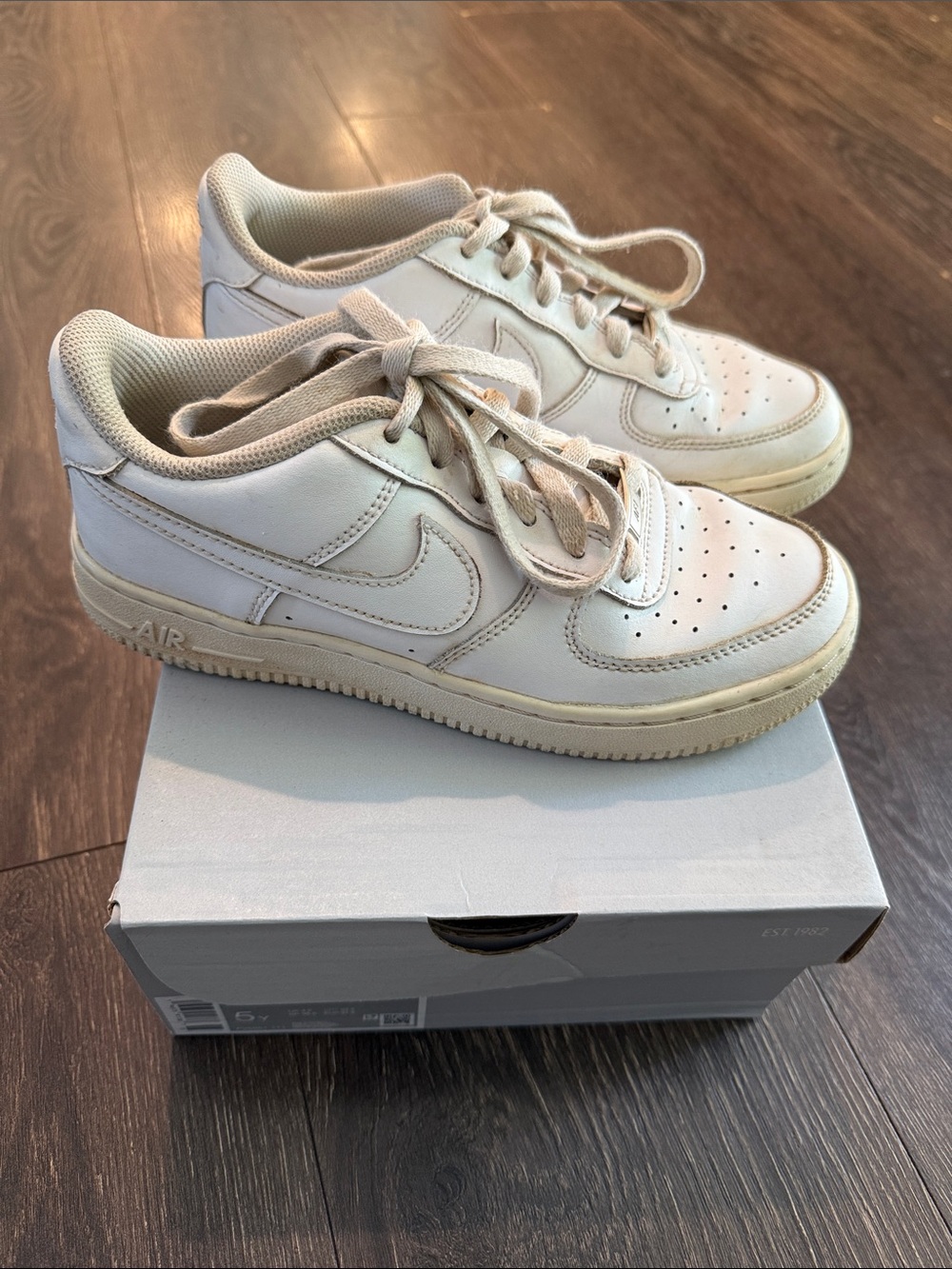 Nike Kids' Air Force 1 Sneakers, Size 5